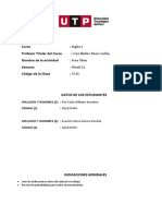 Curso: Ingles I Profesor Titular Del Curso: Cruz Nuñez Rosa Cecilia Nombre de La Actividad Semana Código de La Clase: 5216