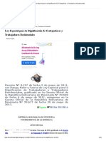 Ley Especial para La Dignificación de Trabajadoras y Trabajadores Residenciales