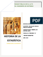 Historia de La Estadística