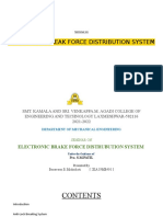Electronic Break Force Distribution System: Seminar On