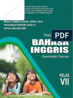 Modul PJJ Bahasa Inggris Kelas 7 Semester Genap-210131