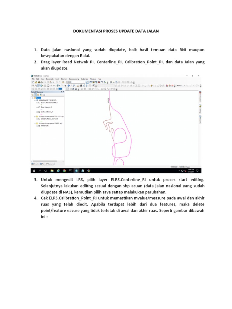 Proses Update Data Jalan Nasional | PDF