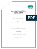 Gestión del Riesgo en Ecuador - Marco Estratégico Nacional