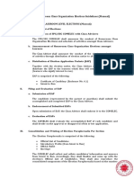 Enclosure No. 1: Homeroom Class Organization Election Guidelines (Manual)