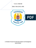 Tata Tertib SMK Triguna 1956: Jl. Perdatam Terusan No.4 Kelurahan Ulujami, Kec - Pesanggrahan Jakarta Selatan