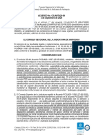 Acuerdo CSJANTA20-99 correos despachos radicar demandas