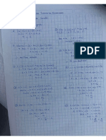 Tarea de Ecuaciones de Primer Grado.