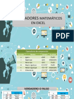 Operadores: Matemáticos en Excel