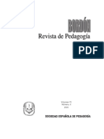 Sociedad Española de Pedagogía: Volumen 72 Número, 4 2020