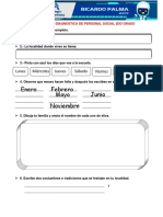 Evaluacion Diagnostica 2do Primaria