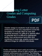 Assigning Letter Grades and Computing Grades