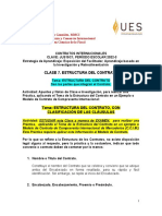 CLASE 7, ESTRUCTURA DEL CONTRATO, Con Ejemplos de Clàusulas o Clausulado