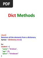 08 Python Dictionary Methods