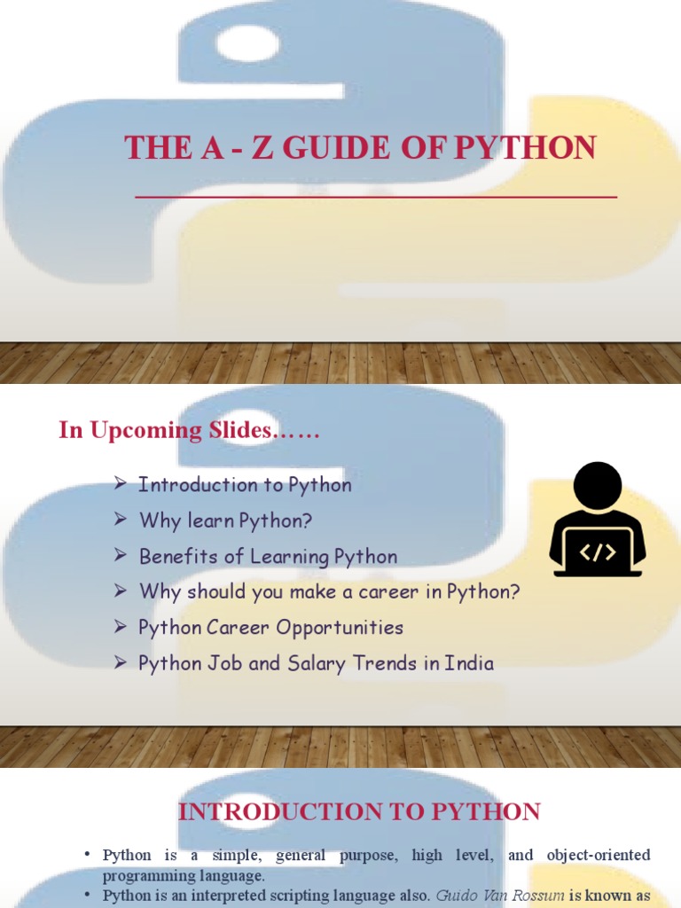 The A - Z Guide of Python | PDF | Python (Programming Language ...