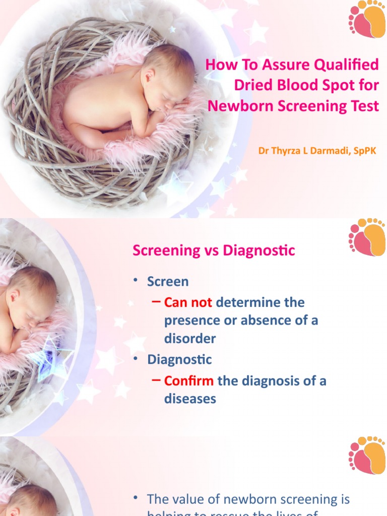 Newborn Screening: Dried Blood Spot Guide | PDF | Infants | Assay
