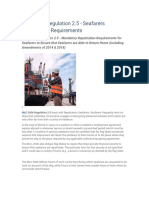 MLC 2006 Regulation 2.5 - Seafarers Repatriation Requirements