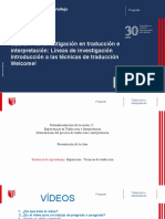 SESIÓN 13 Investigación en Traducción e Interpretación