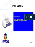 Service Manual: Stylus C41/42/43/44 Series
