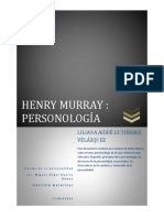 HENRY MURRAY PERSONOLOGIA