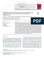 1 - Gender Differences and Measurement Bias in The Assessment of Adult Intelligence - Evidence From The Italian WAIS-IV and WAIS-R Standardization