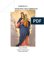 Hari Raya Maria Penolong Umat Kristiani: Gereja St. Yohanes Bosco Paroki Danau Sunter