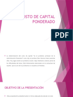 Costo de Capital Ponderado