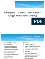 Enterprise IT Sales & Distribution - A High Level Understanding