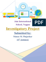 Investigatory Project: Submitted by