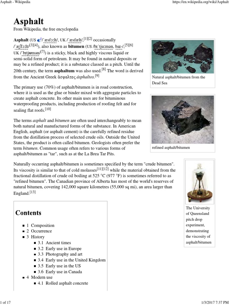 ASPHALT A COMPLETE GUIDE TO HISTORY USES AND FACTS visual data 6