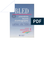 Bled Premiere Lecon D'Orthographe