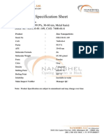 Zinc Nanoparticles ZN High Purity 99.9 30-60 NM Metal basisSPEC-547