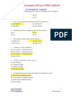 Analytical Chemistry MCQs With Answers PDF Sem III Ssclasses - in