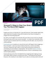 WWW Sciencealert Com Stressed 4 Ways To Stop Your Brain From Telling You The Wor