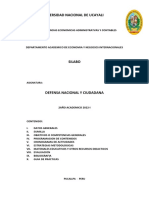 Sillabo Defensa Nacional y Ciudadana 2022-I WWCP