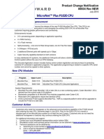 Micronet™ Plus P1020 Cpu: Product Change / Improvement