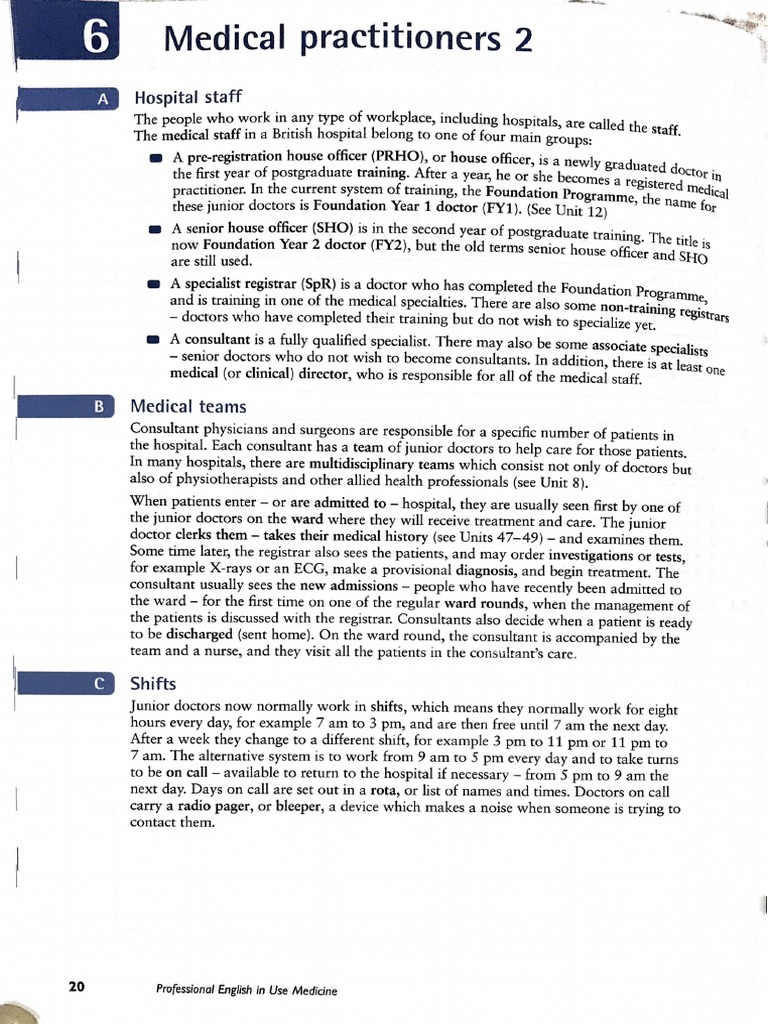 English in Use Medicine | PDF