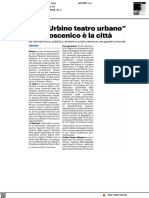 Con Urbino Teatro Urbano il palcoscenico è la città - Il Resto del Carlino del 29 giugno 2022