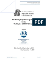 SLI Monthly Report_WA EMR-ICD10 Project_August 2015_FINAL