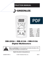 DM-200A - DM-210A DM-510A Digital Multimeters Multímetros Digitales