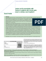 Al-Maharbi S, Prevalence of Depression and Its Association With Sociodemographic Factors in Patients With Chronic Pain