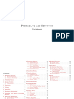Probability and Statistics Cookbook