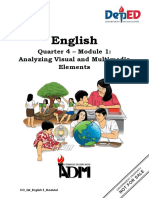English: Quarter 4 - Module 1: Analyzing Visual and Multimedia Elements