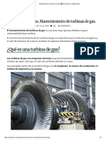 Mantenimiento de Turbinas de Gas. Descripción y Distintos Tipos