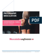 Programme Musculation Force Hypertrophie Avance Musculationaufeminin