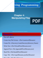 Chapter 4 -Manipulating Files