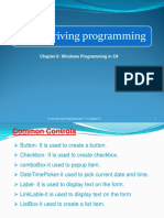 Chapter 5- Windows Programming in C#