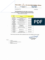 MBA 1st Sem Time Table Nov Dec 2021