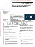 NBR 13707 - 1996 A 2010 - Projeto Revest Paredes e Estruturas C Placas Rocha
