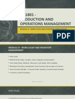 NC1801 Production and Operations Management - MODULE III