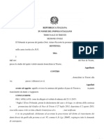 Tribunale Di Trieste - Danno Da Vacanza Rovinata - Termine Di Prescrizione